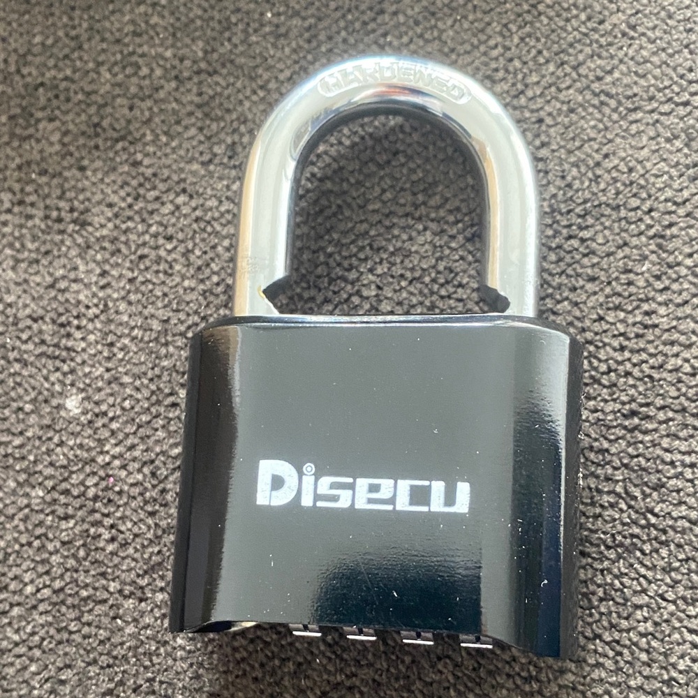 Black and Silver Combination Padlock
